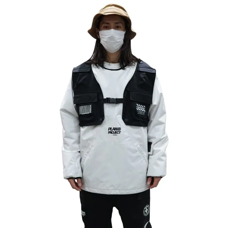 PLANB PROJECT Piste Snow Jacket (Japanese Brand) White [Unisex]