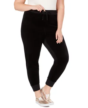 Plus Juniors' Trendy Zuma Velour Jogger Pants