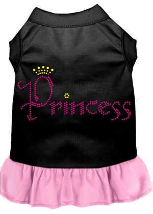 Princess Rhinestone Dress Black With Light Pink Sm