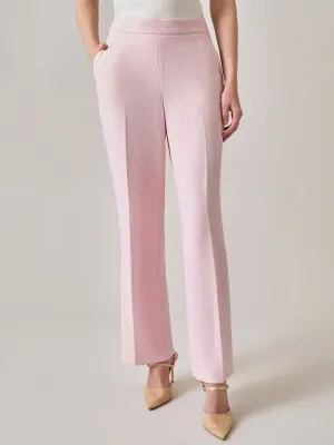 Pull-On Trousers, Melange Crepe