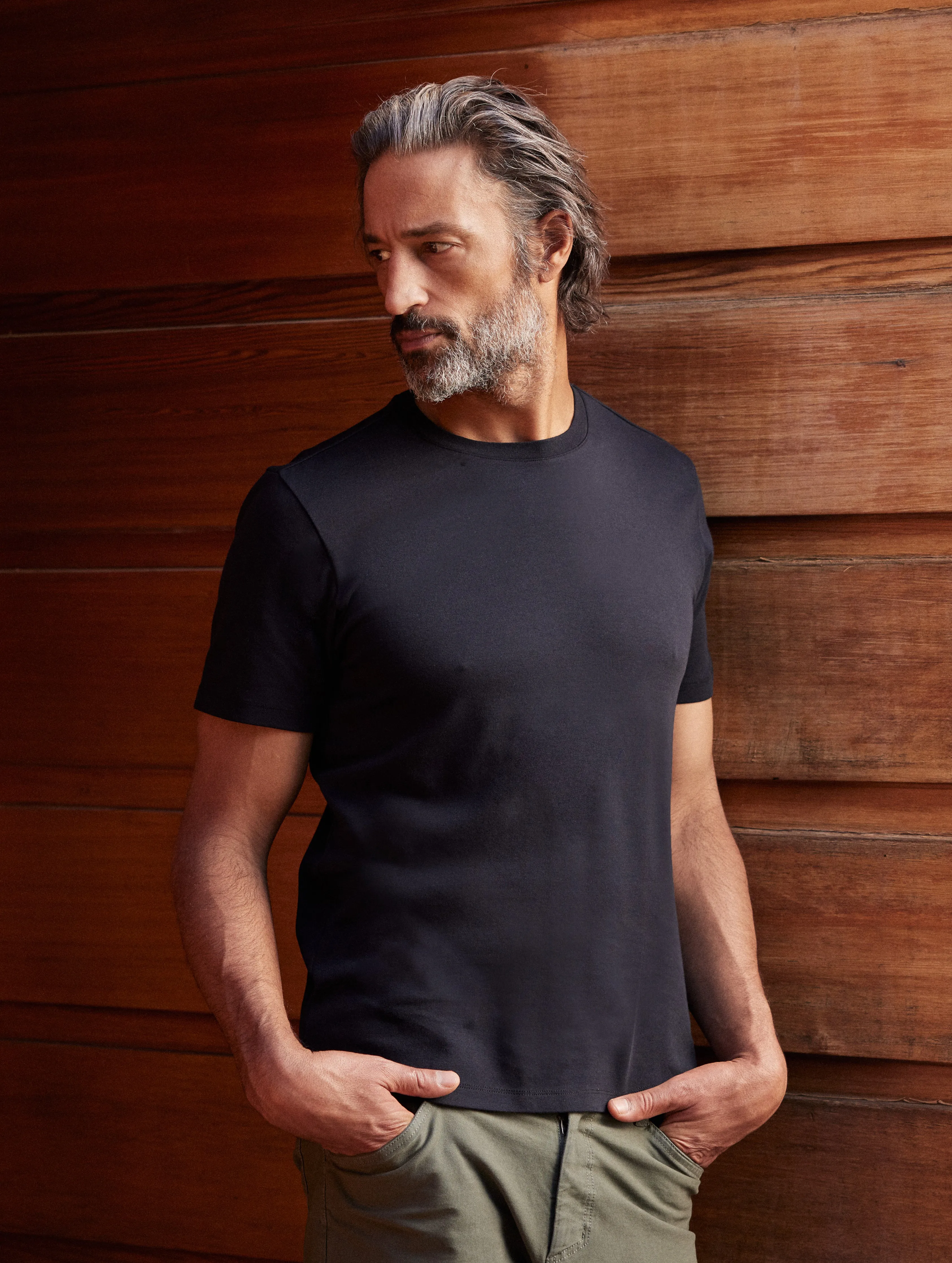 Relaxed-Fit Crew Tee - Onyx Black