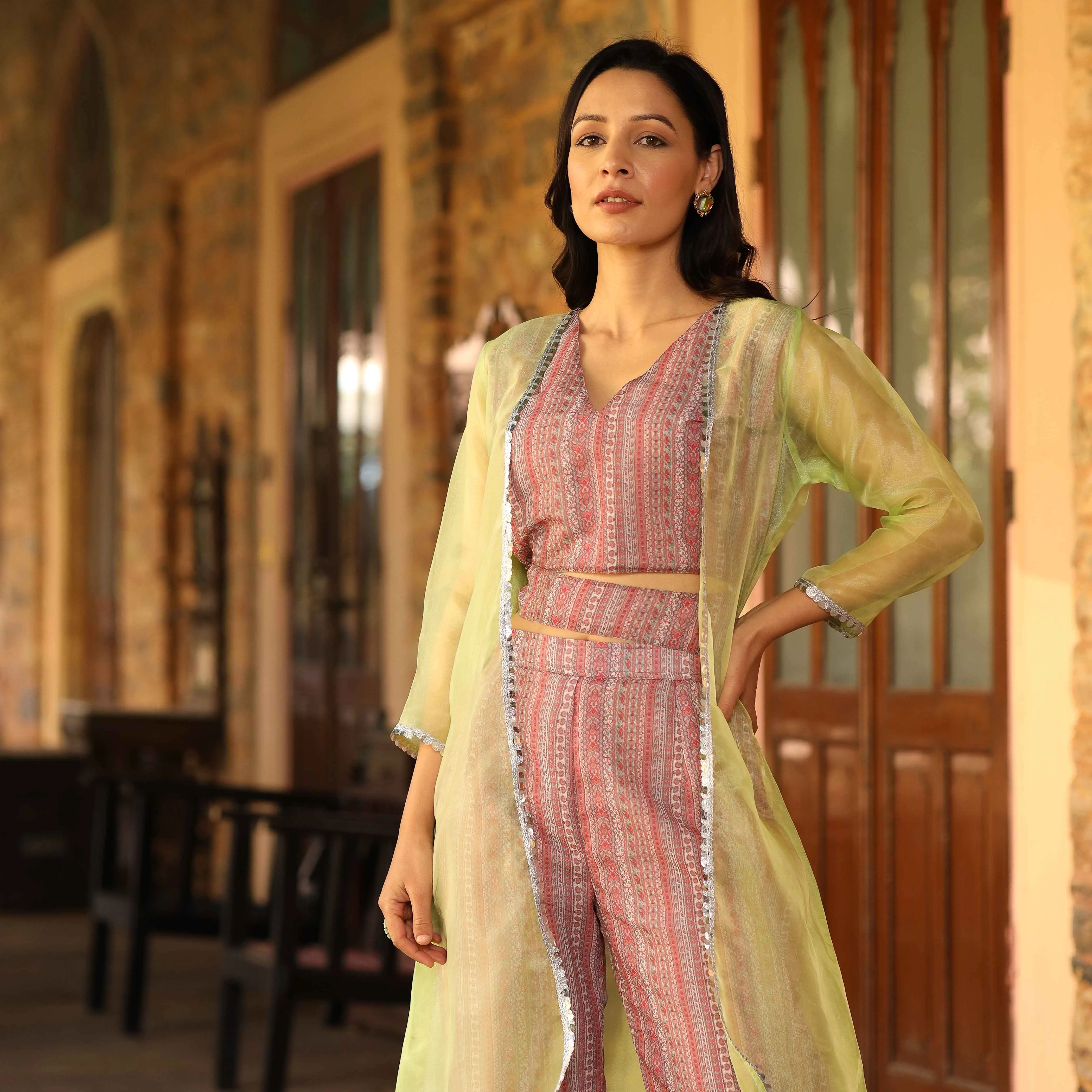 Ruby line printed CO ORD set