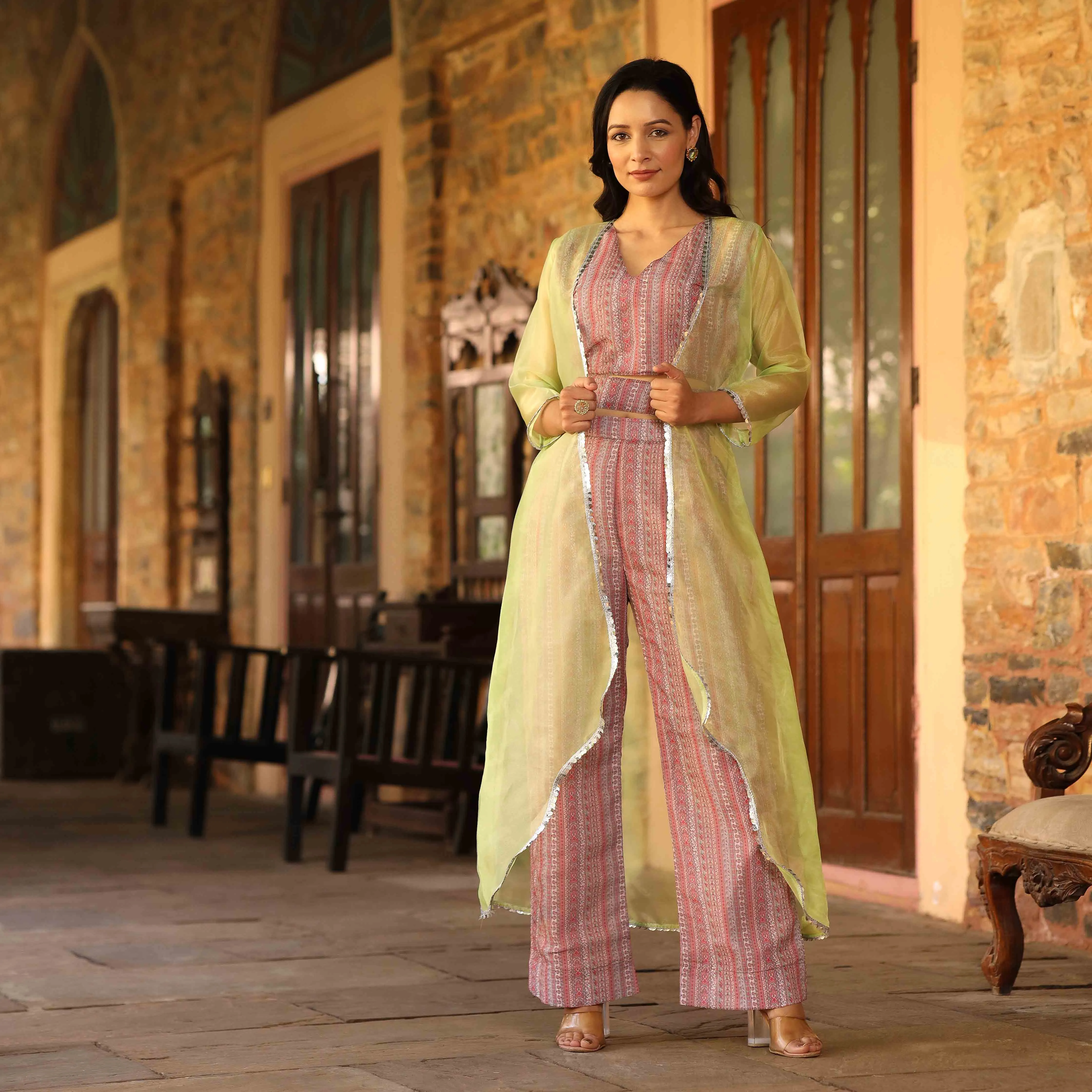 Ruby line printed CO ORD set
