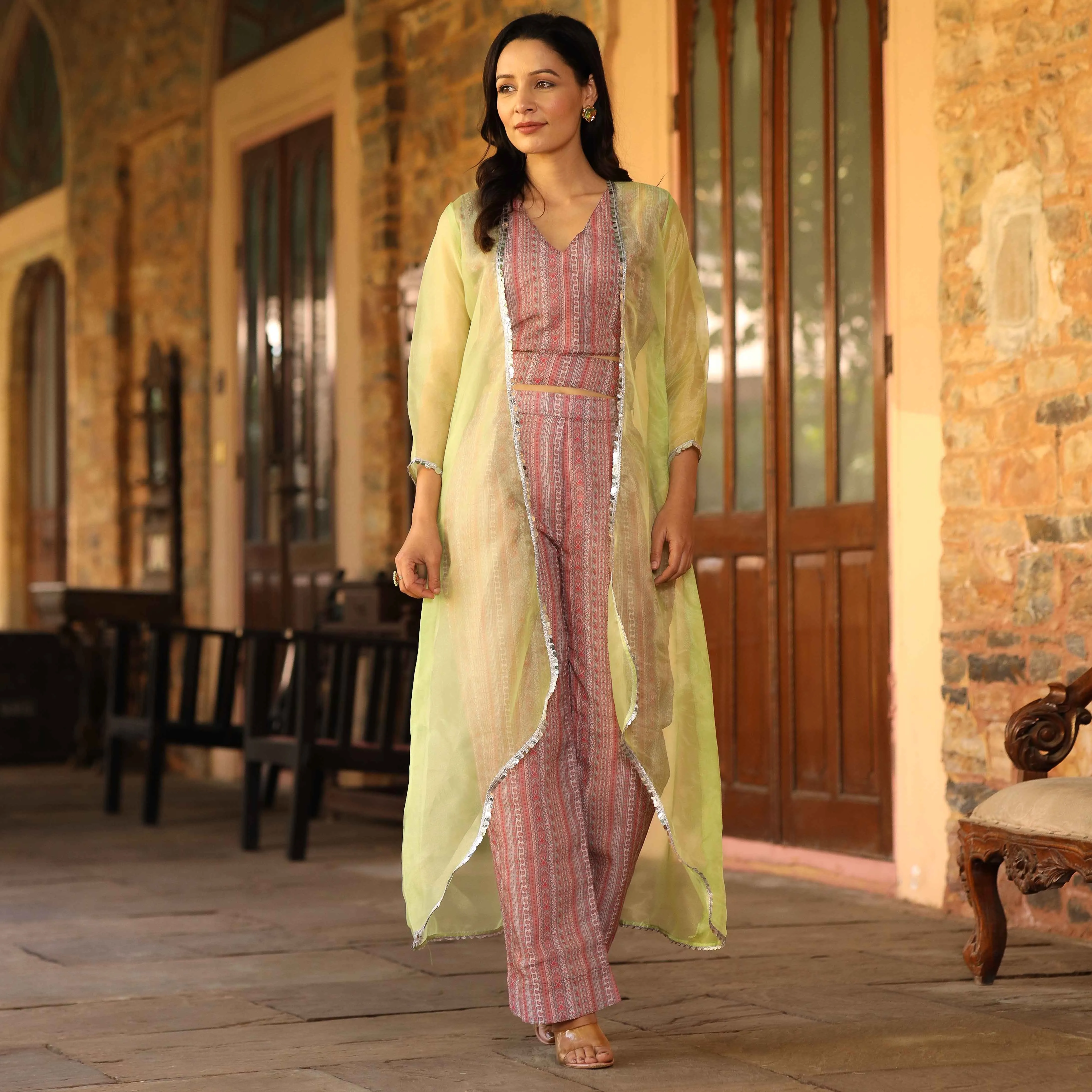 Ruby line printed CO ORD set