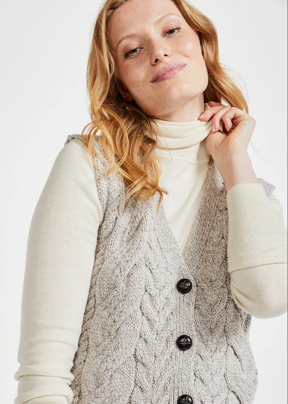 Saoirse Aran Supersoft Cardigan | Oatmeal