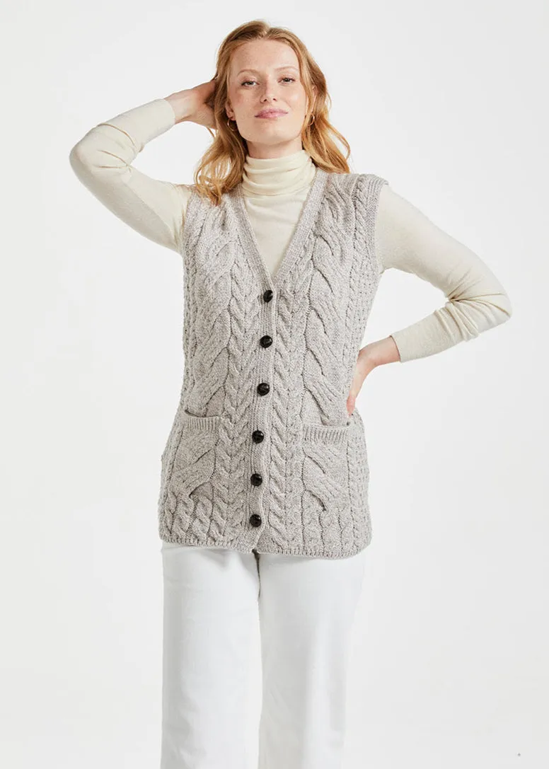 Saoirse Aran Supersoft Cardigan | Oatmeal
