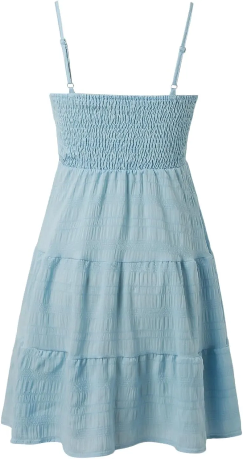 Short Dress Solid Ruffle Hem Short Dress Sleeveless Summer Mini Sexy Dress Casual Long Sleeve Floral Dresses for