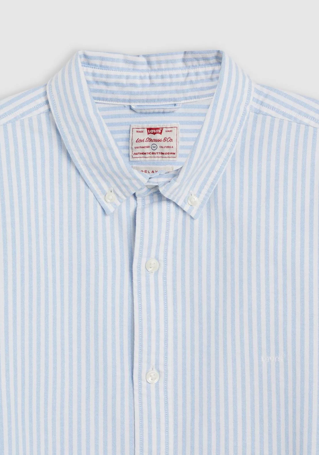 Short Sleeve Authentic Button-Down Shirt - Waylon Stripe Della