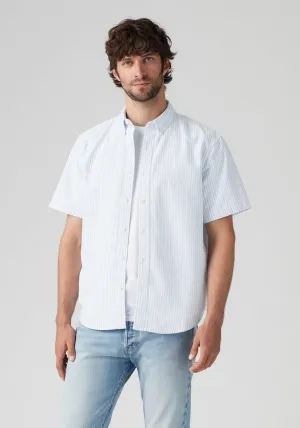 Short Sleeve Authentic Button-Down Shirt - Waylon Stripe Della