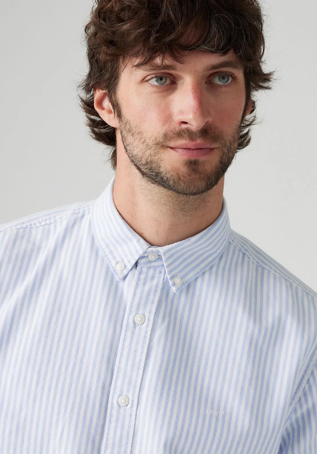 Short Sleeve Authentic Button-Down Shirt - Waylon Stripe Della