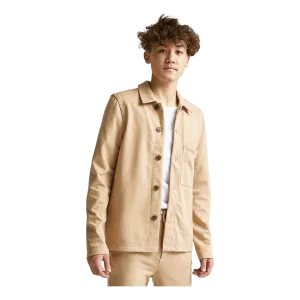 Soft Relaxed Overshirt Beige