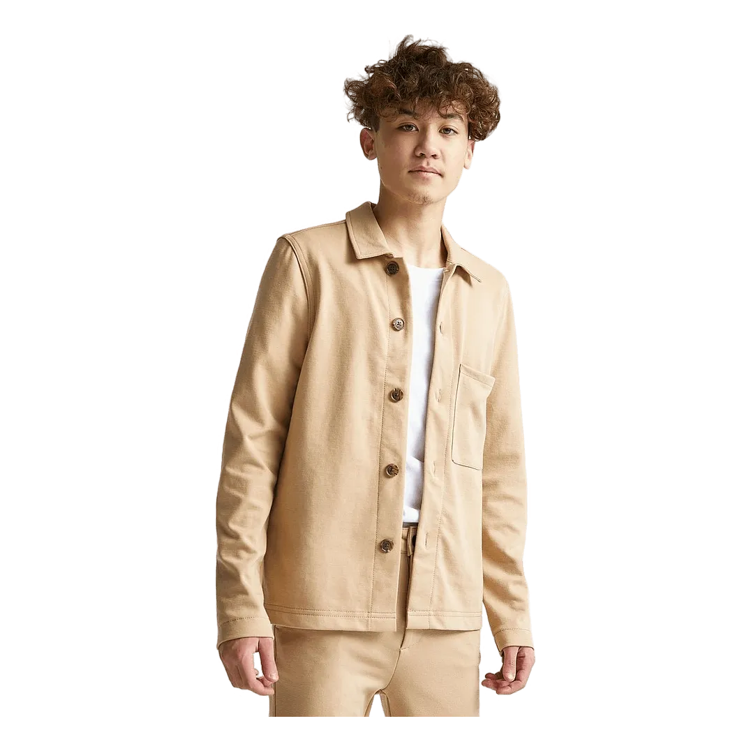 Soft Relaxed Overshirt Beige