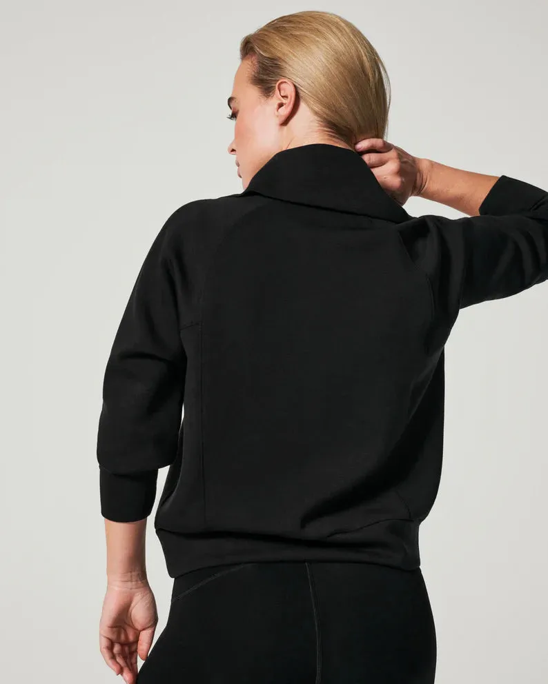Spanx AirEssentials Black Half Zip