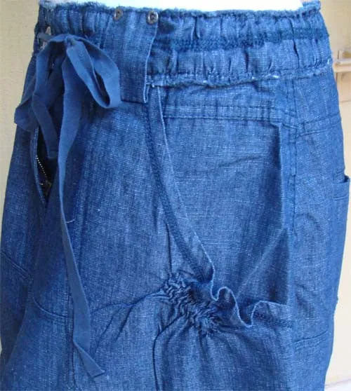 Spring Blue Long Denim Skirt