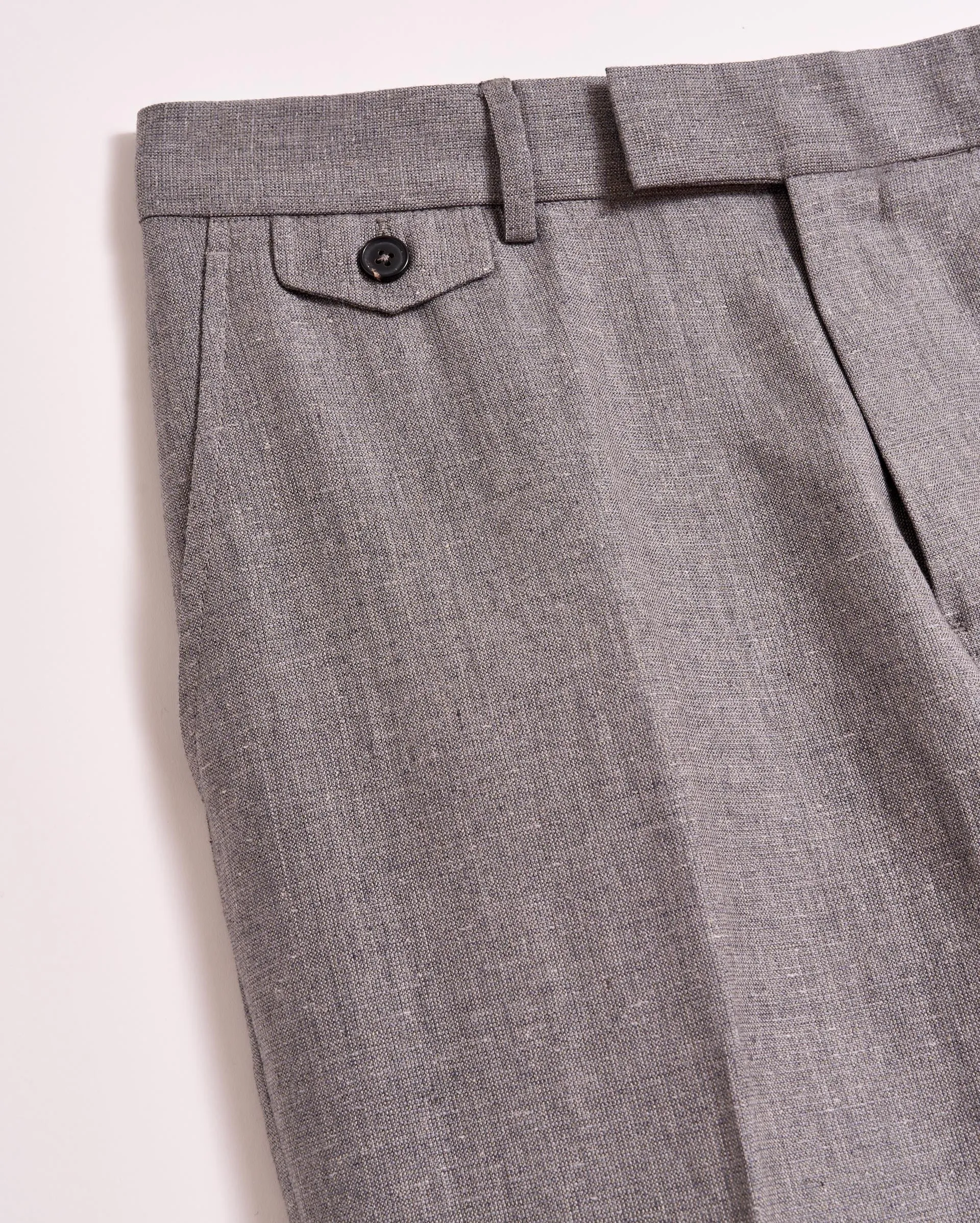 Textured Flat Front Trouser