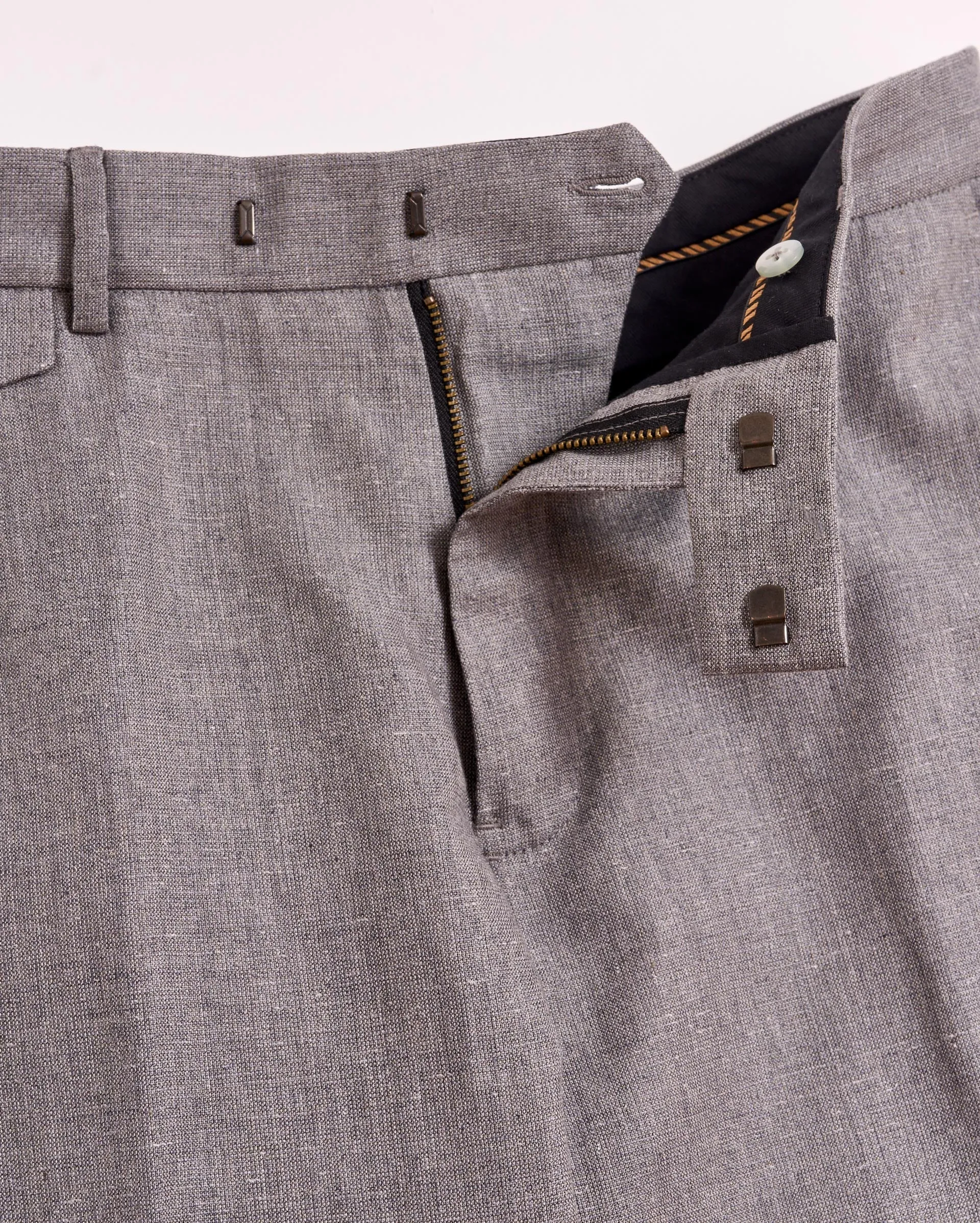 Textured Flat Front Trouser