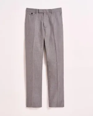 Textured Flat Front Trouser