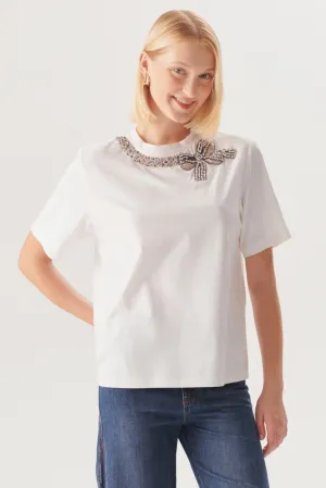 White Contemporary Boxy Fit T-Shirt