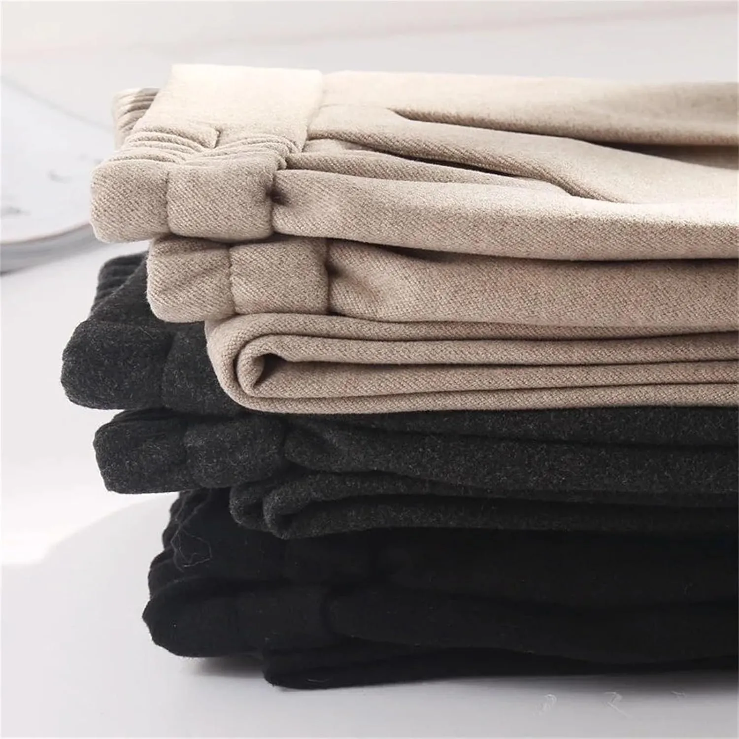 Women's Harem Pencil Pants Winter High Waist Elastic Style Suit Pants Trousers