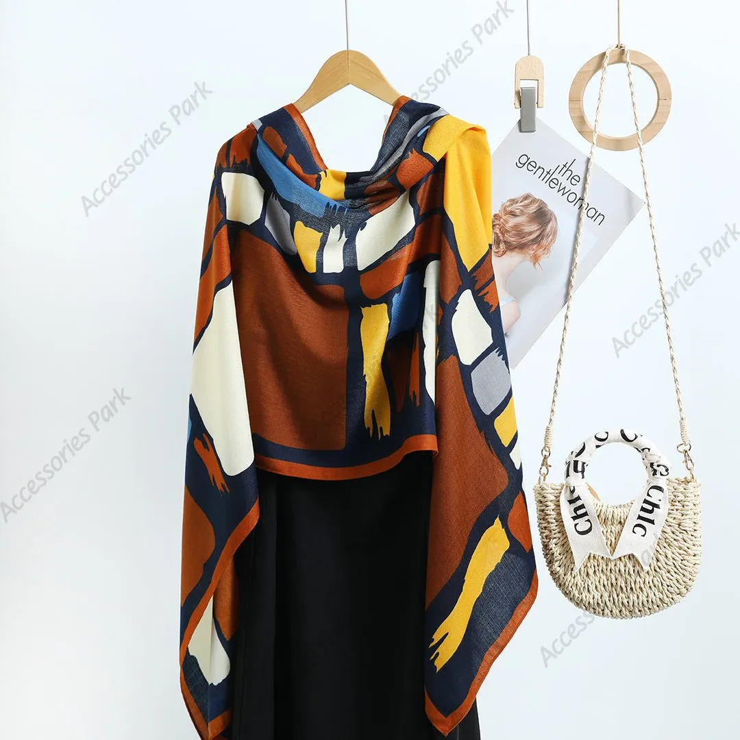 Women's Multicolor & Luxurious High-Quality Viscose Scarves
