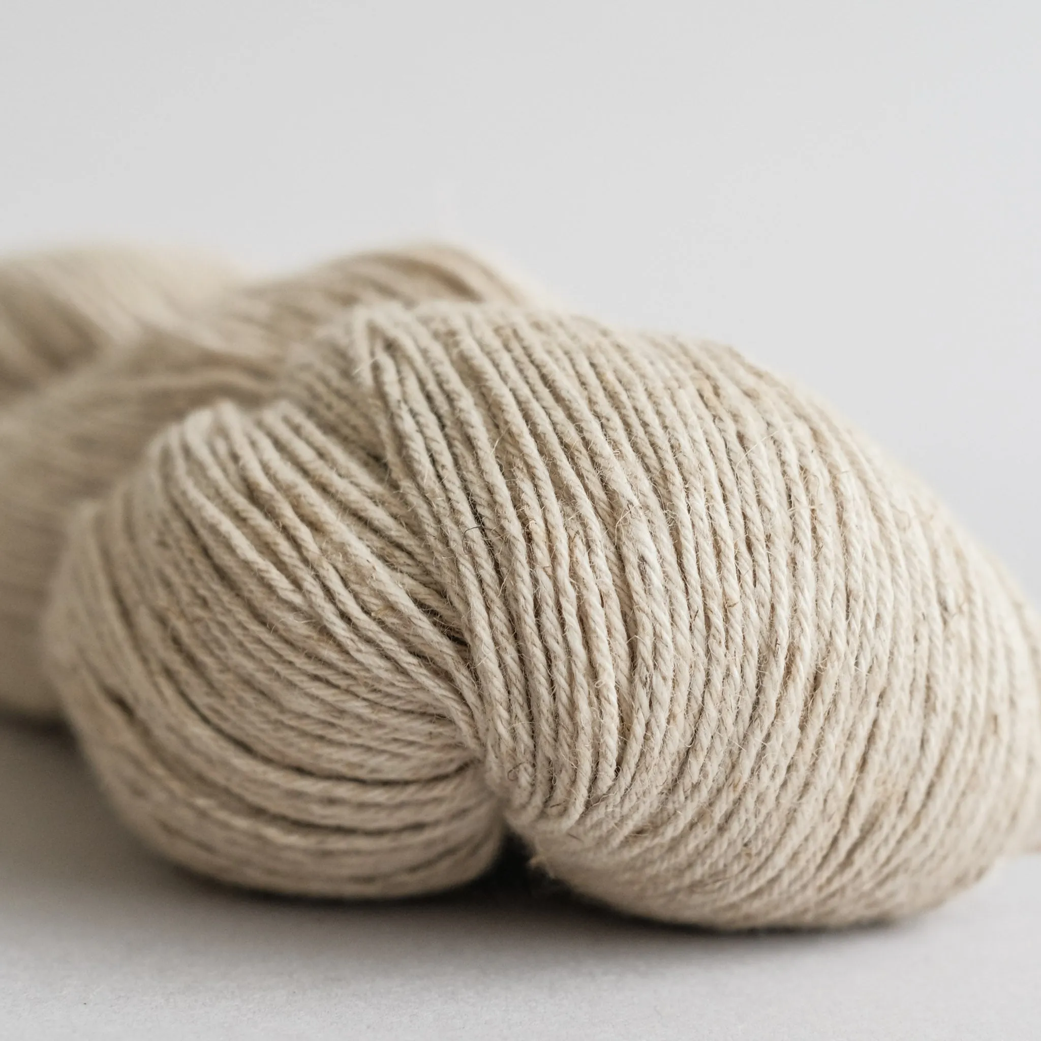 Yarn Blank - 60% Organic Cotton/40% Linen - Fingering / Natural
