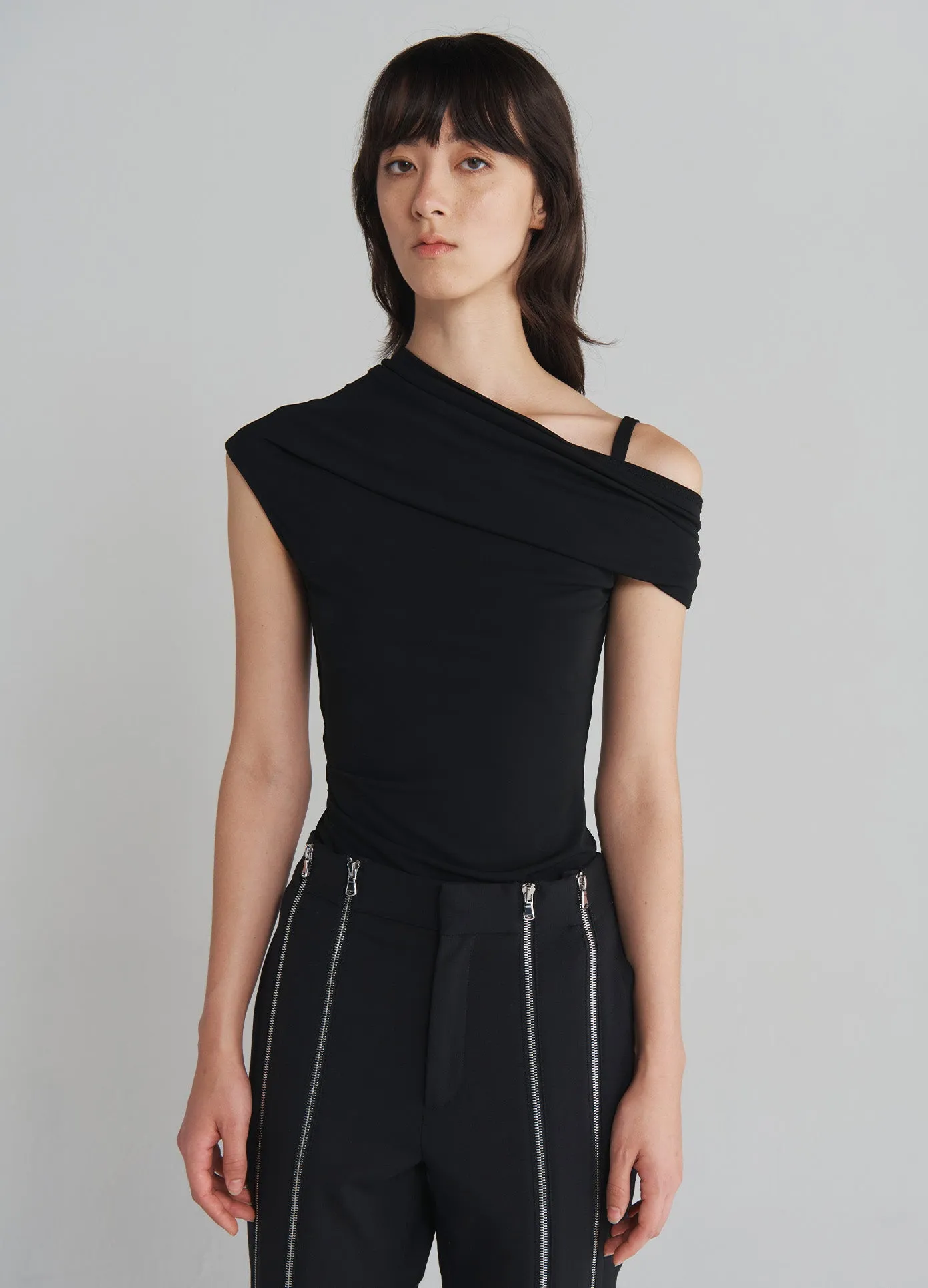 Zippered Tailored Trousers