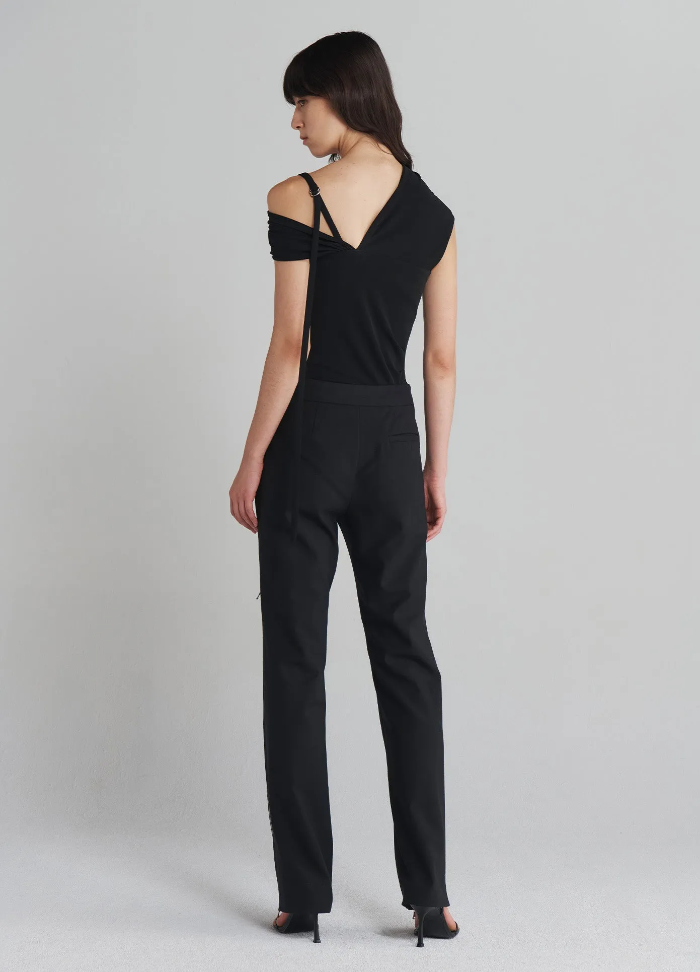 Zippered Tailored Trousers